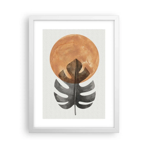 Poster în ramă albă - Doar soarele - 30x40 cm