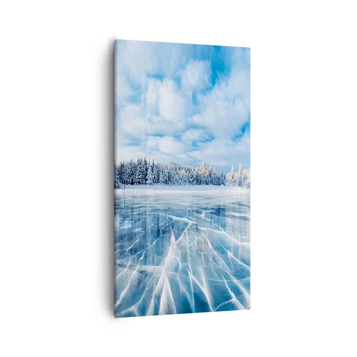 Tablou pe pânză - O priveliște orbitoare și cristalină - 55x100 cm