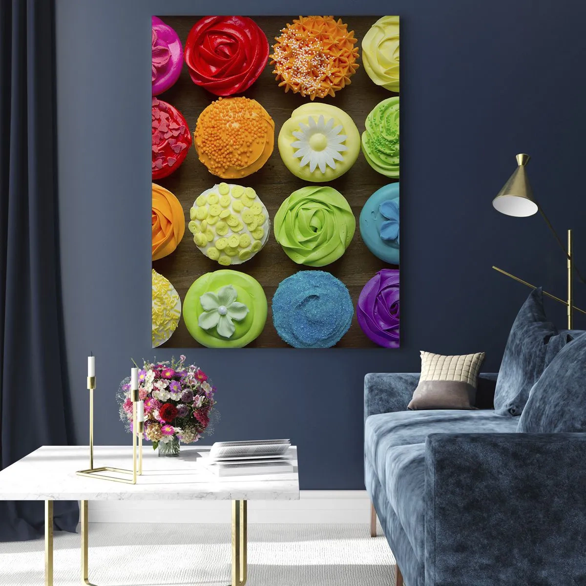 Tablou pe sticlă - Fiecare diferită - toate delicioase - 50x70 cm