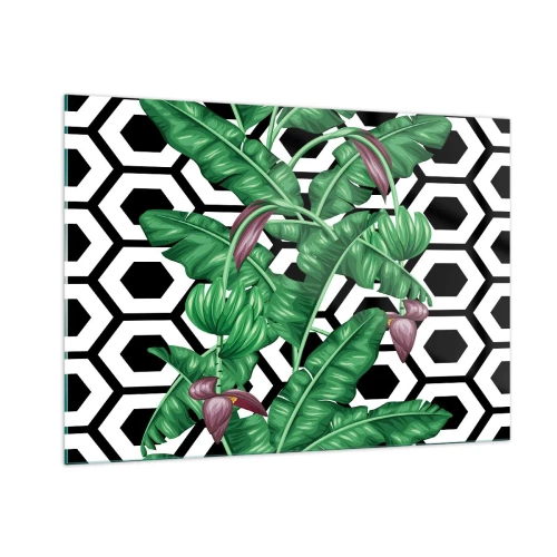 Tablou pe sticlă - Compoziție simetrică din natură - 100x70 cm