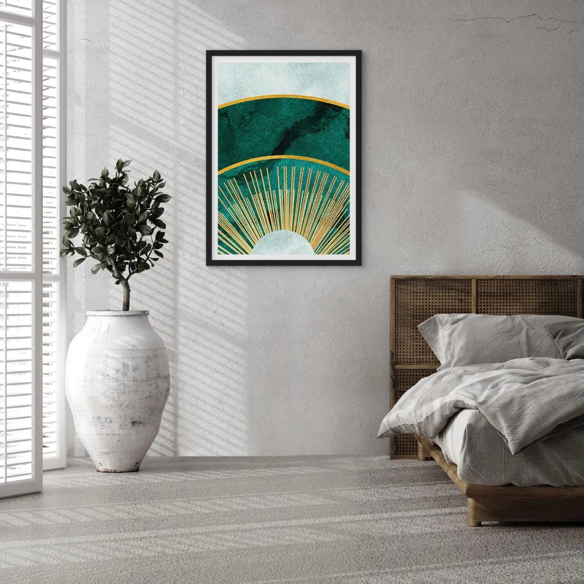 Poster în ramă neagră - Un alt sistem solar - 61x91 cm