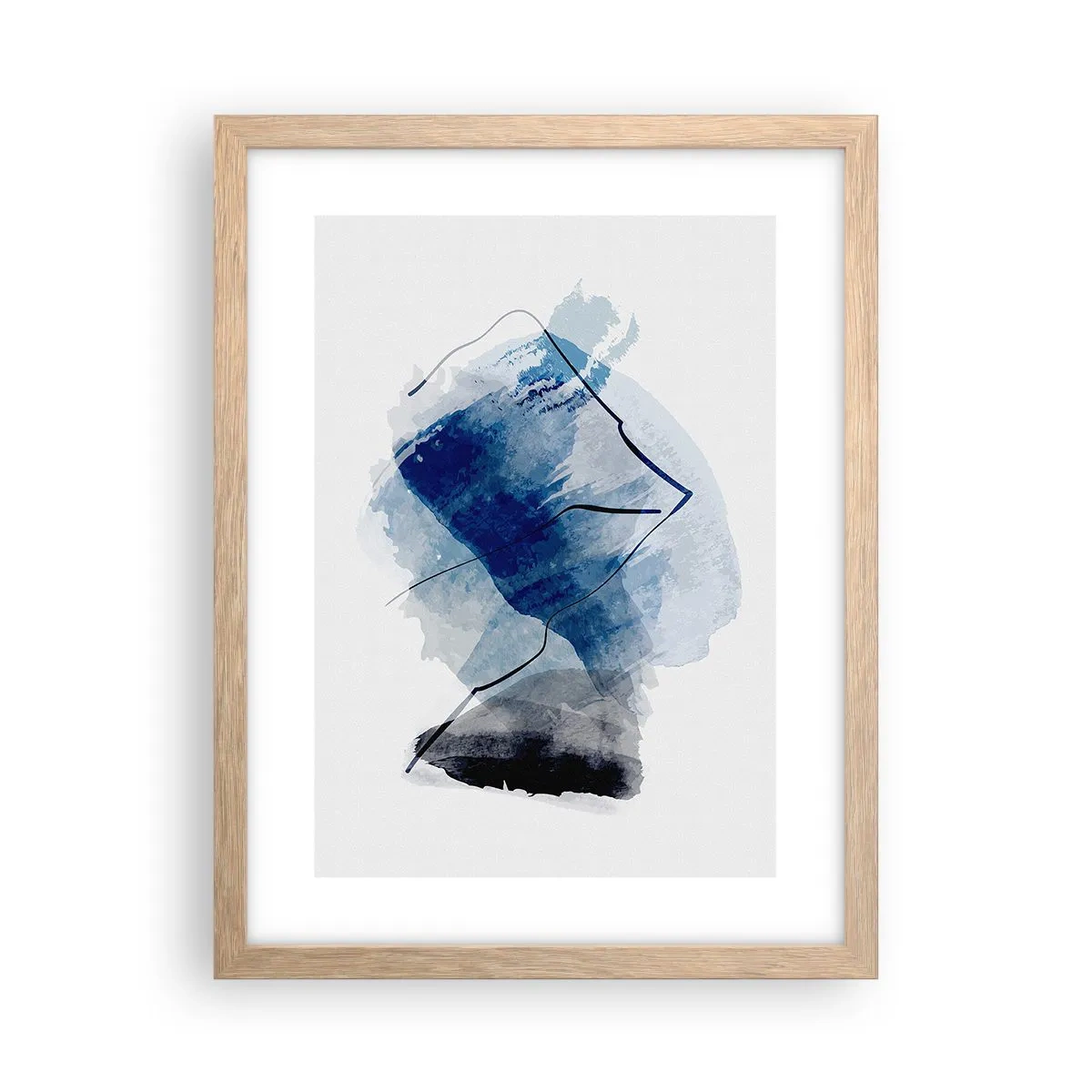 Poster în ramă de stejar deschis - Iceberg - 30x40 cm