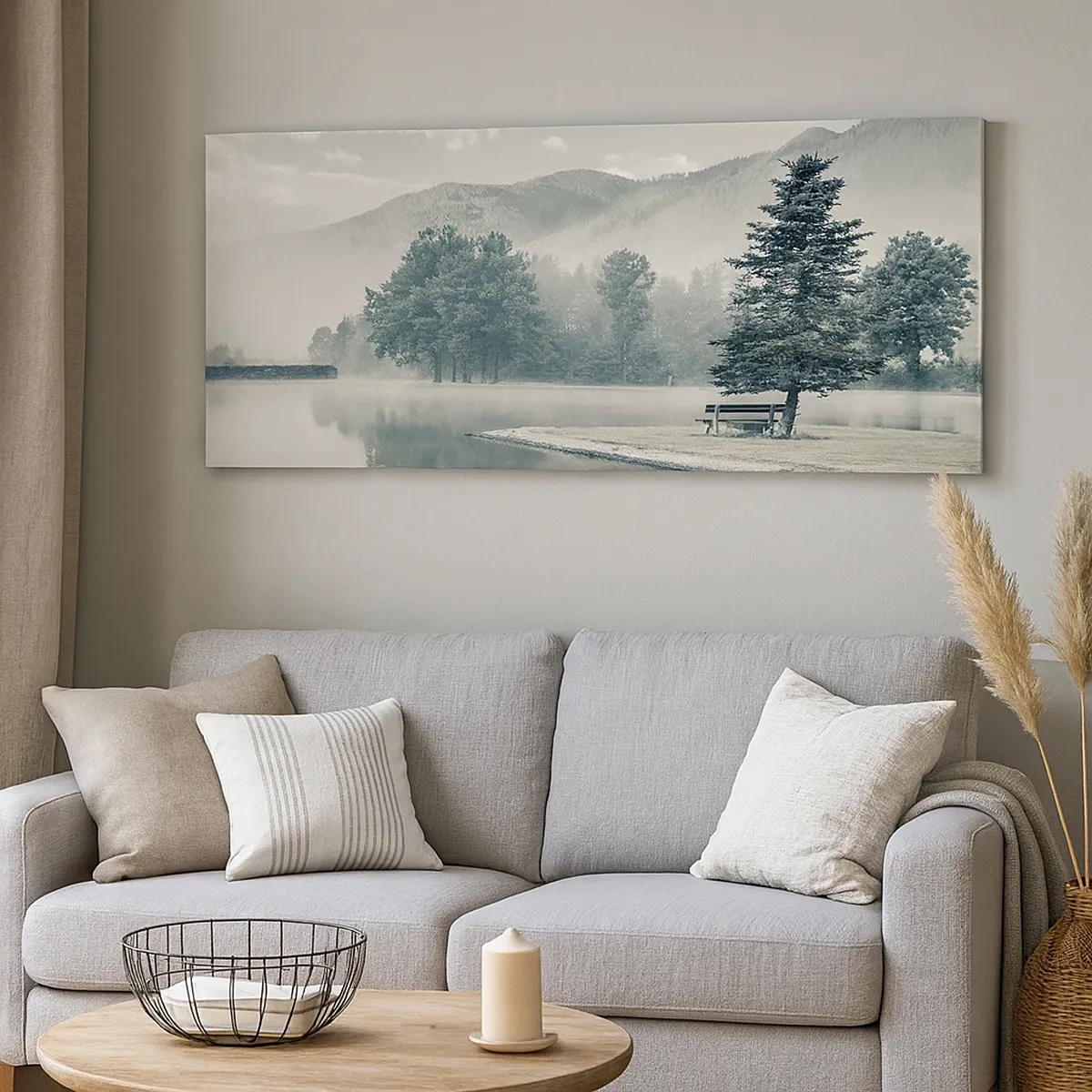 Tablou pe pânză - Lacul încă doarme - 30x30 cm