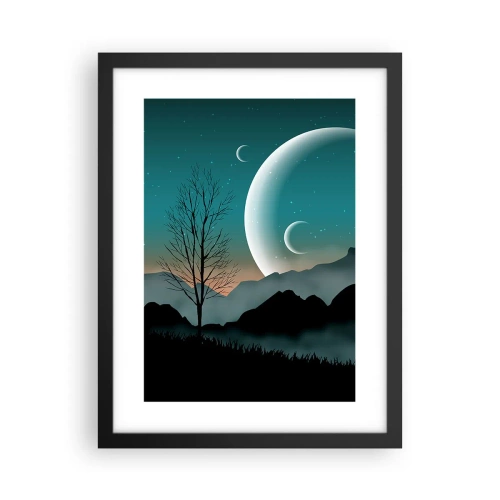 Poster în ramă neagră - Carnavalul unei nopți înstelate - 30x40 cm