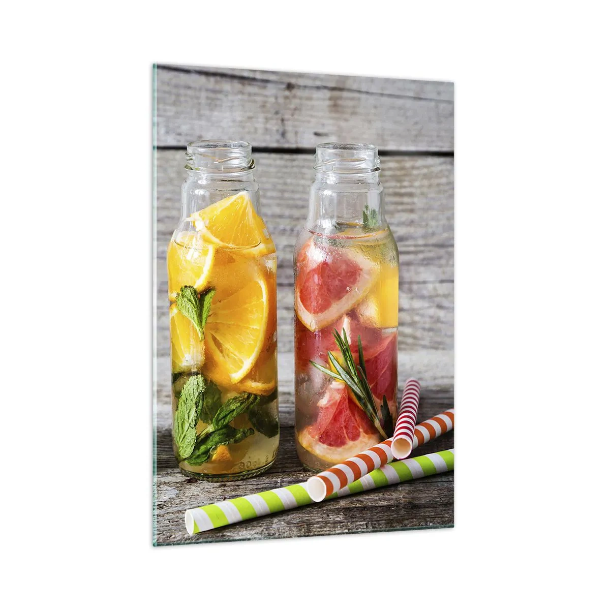 Tablou pe sticlă - Sănătoase prin natura - 50x70 cm