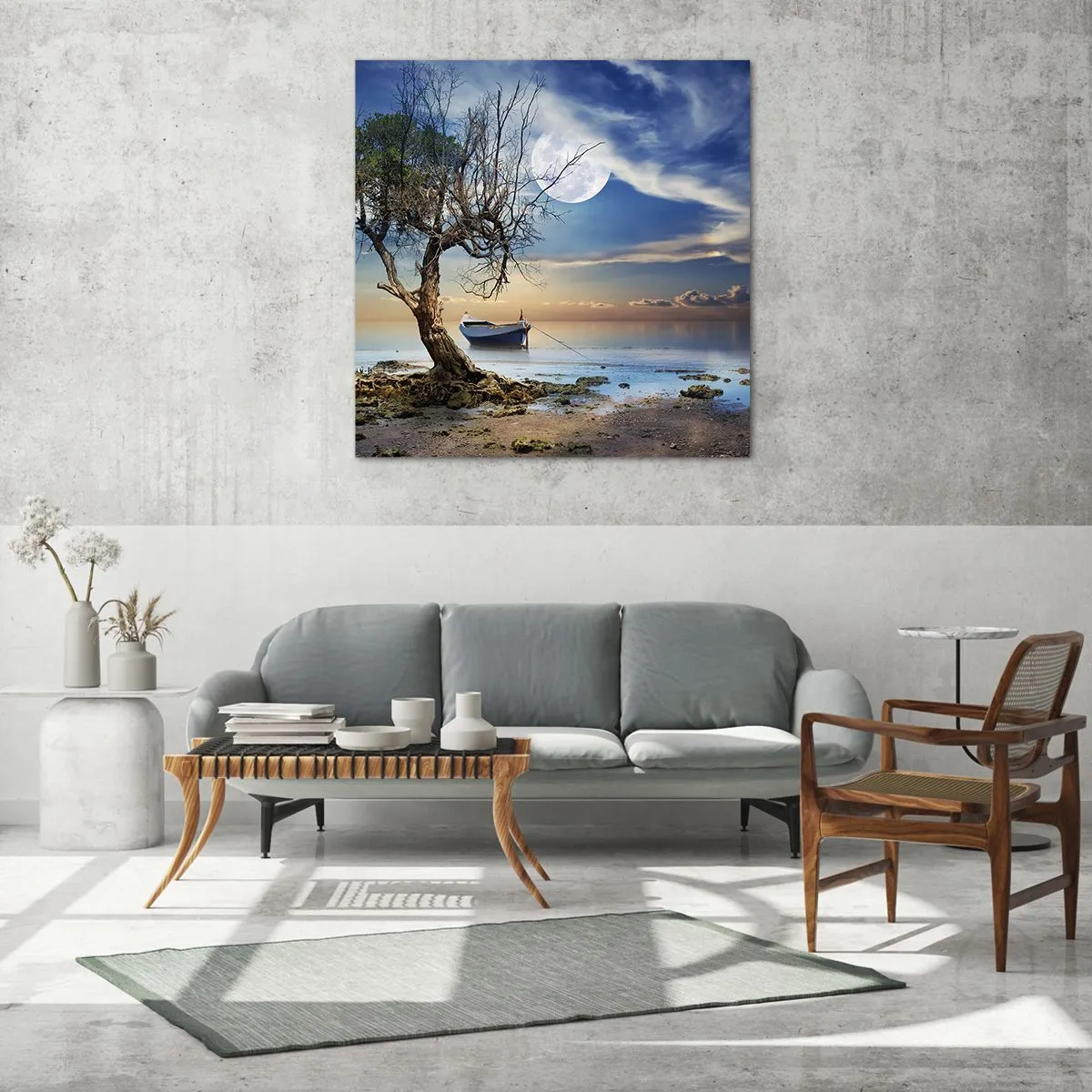 Tablou pe sticlă - Este acesta sfârșitul sau începutul? - 40x40 cm