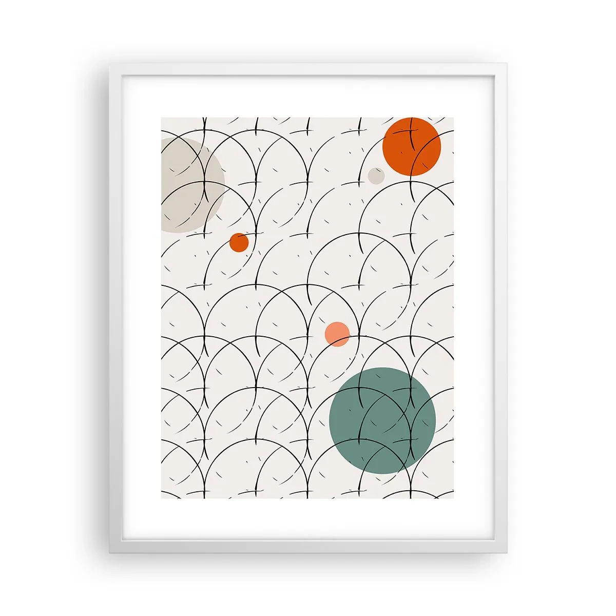 Poster în ramă albă - În spiritul pop-art - 40x50 cm