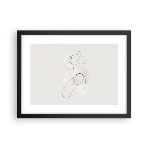 Poster în ramă neagră - Spirala frumuseții - 40x30 cm