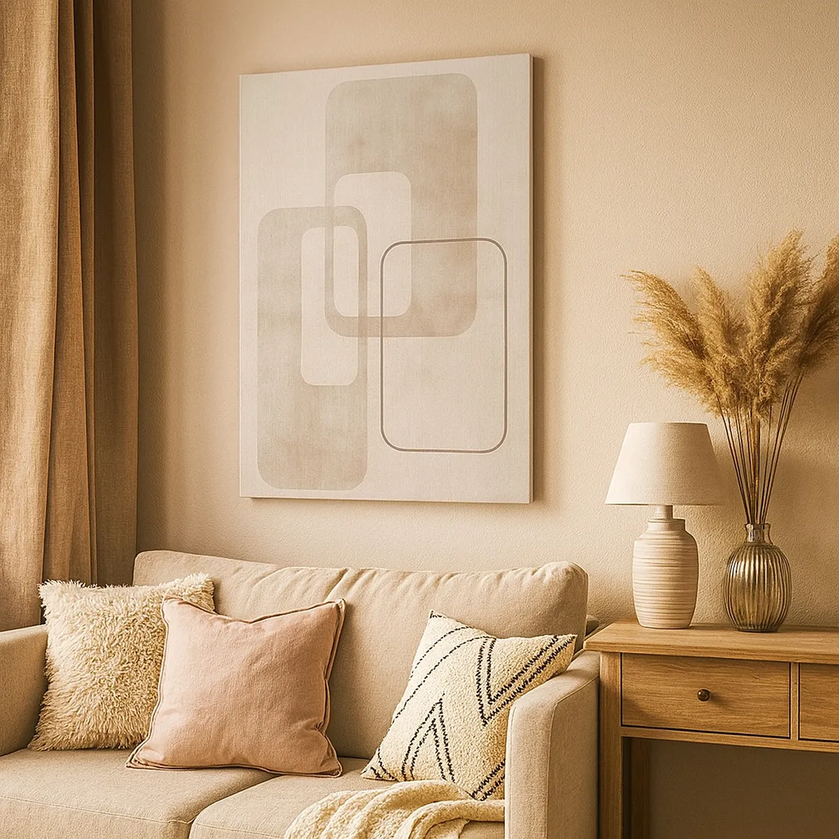 Tablou pe pânză - Fuga geometrică - 50x70 cm