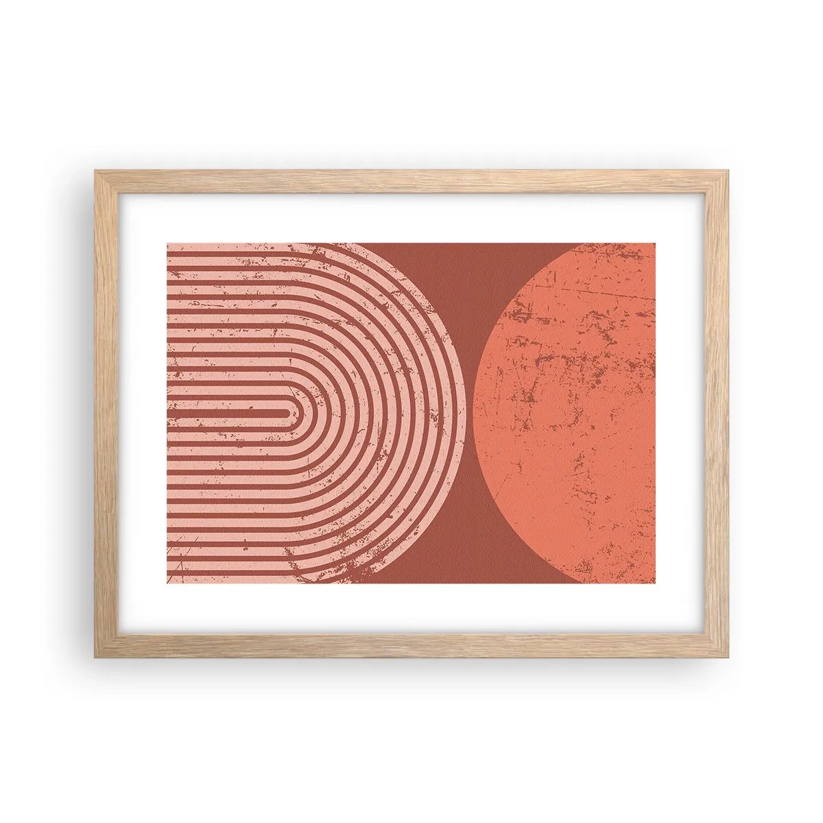 Poster în ramă de stejar deschis - Relație strânsă - 40x30 cm