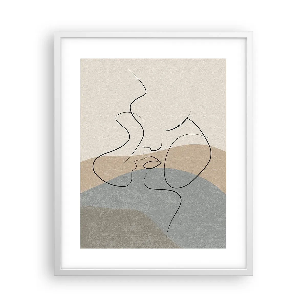 Poster în ramă albă - Ca o atingere de pensulă - 40x50 cm
