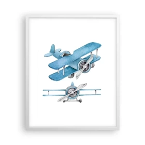Poster în ramă albă - Un învingător înnăscut - 40x50 cm