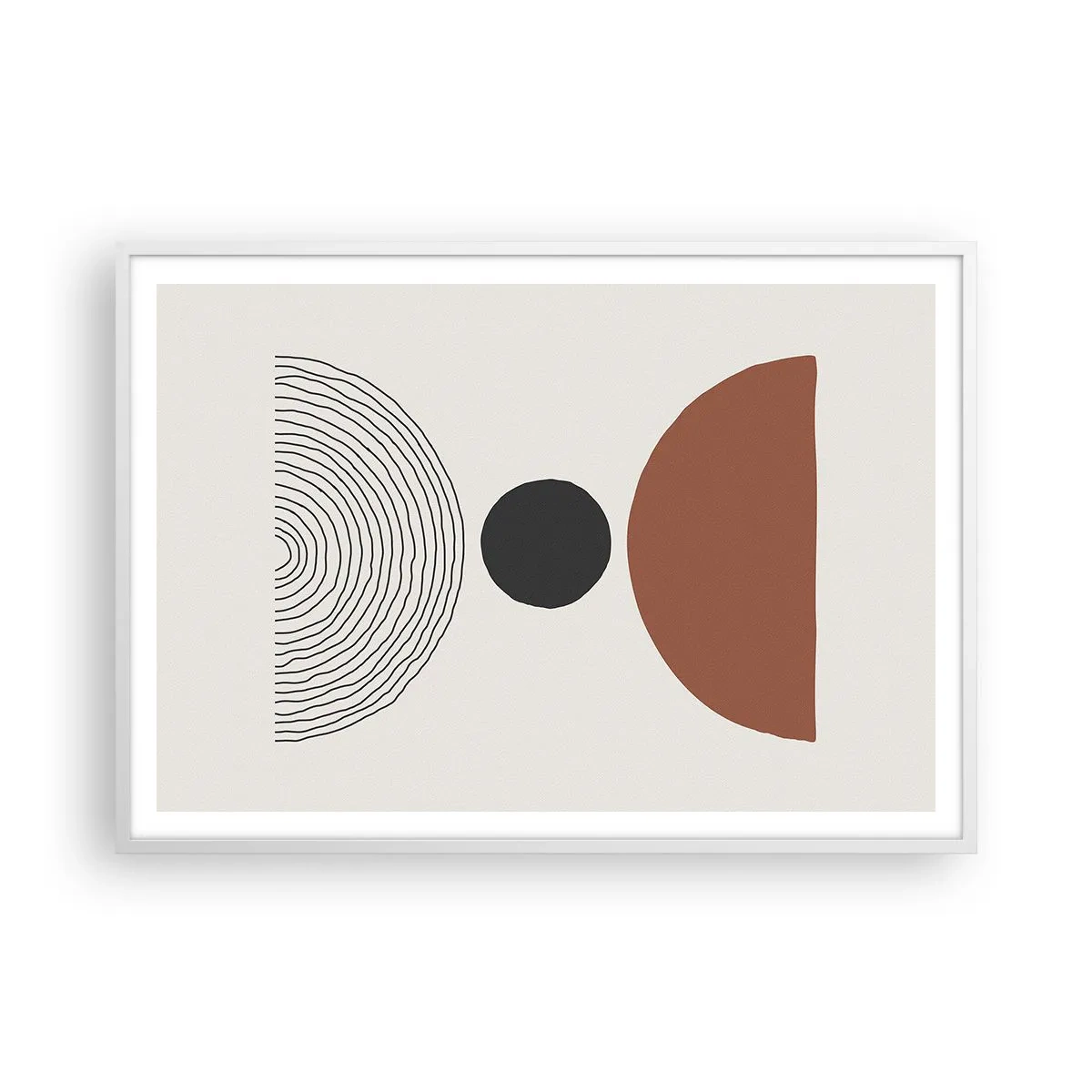 Poster în ramă albă - În centrul atenției - 100x70 cm