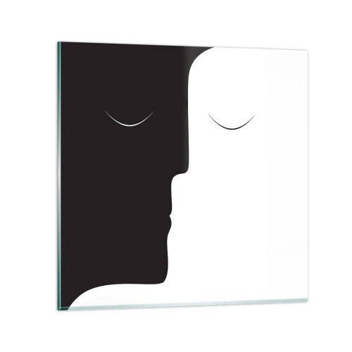 Tablou pe sticlă - Unitatea contrariilor - 30x30 cm