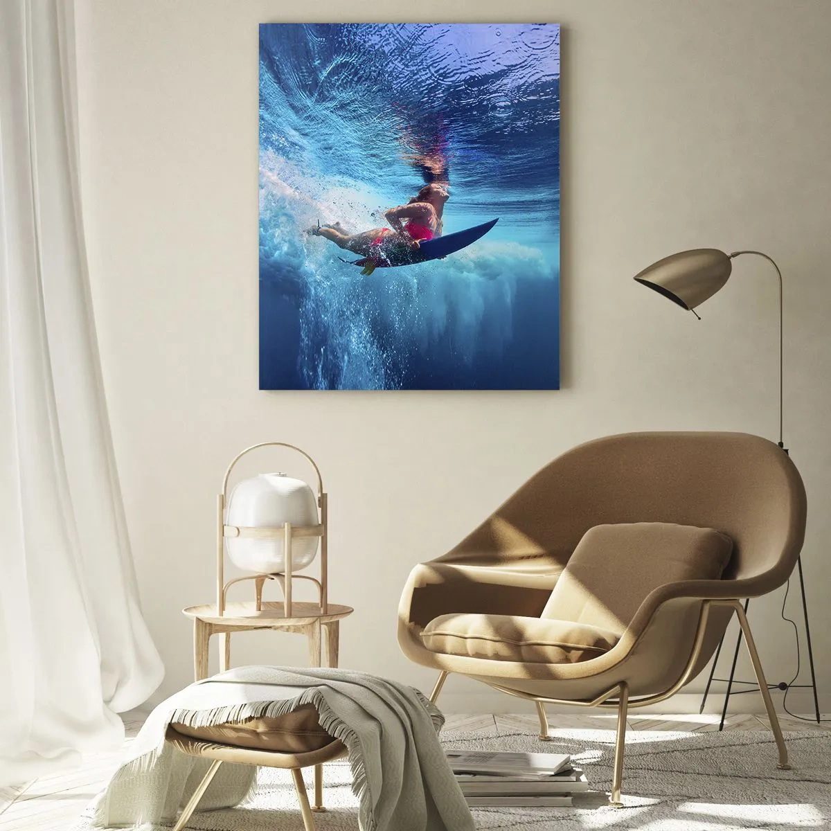 Tablou pe sticlă - Profunzimea bucuriei - 50x70 cm