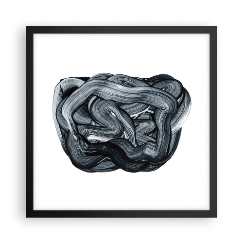 Poster în ramă neagră - Nu este atât de simplu - 40x40 cm