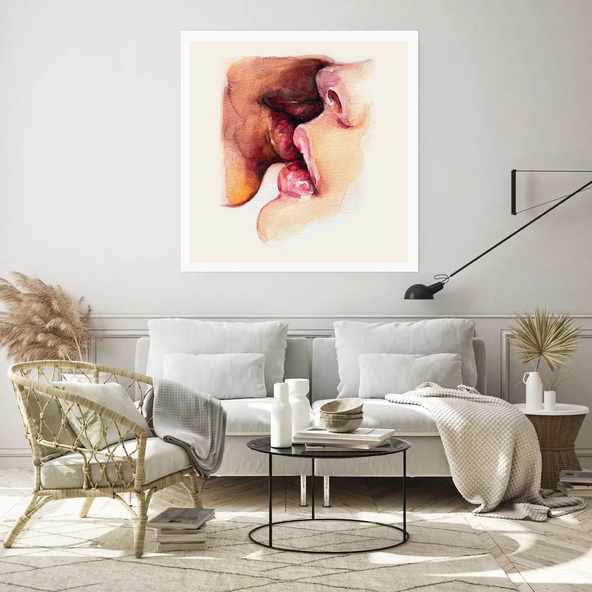 Poster - Ca ziua și noaptea, ca cerul și pământul - 60x60 cm