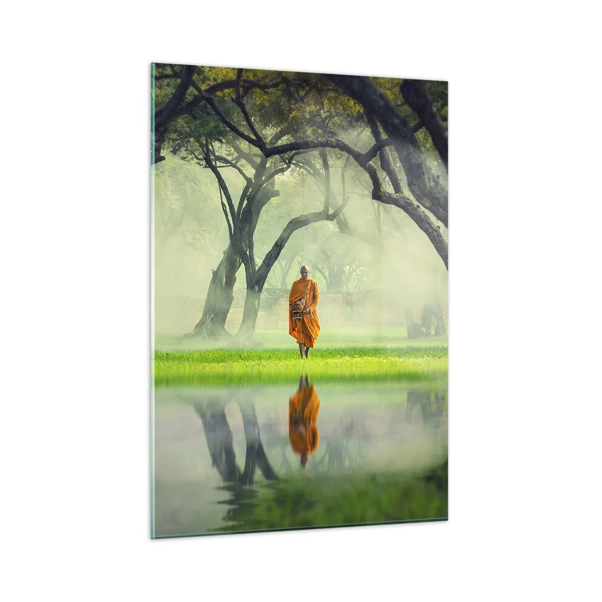 Tablou pe sticlă - Pe drumul spre iluminare - 50x70 cm