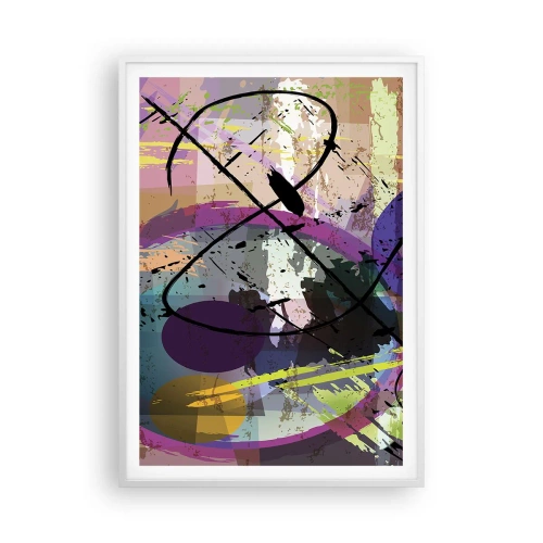 Poster în ramă albă - Poate fi drept sau de jur împrejur - 70x100 cm