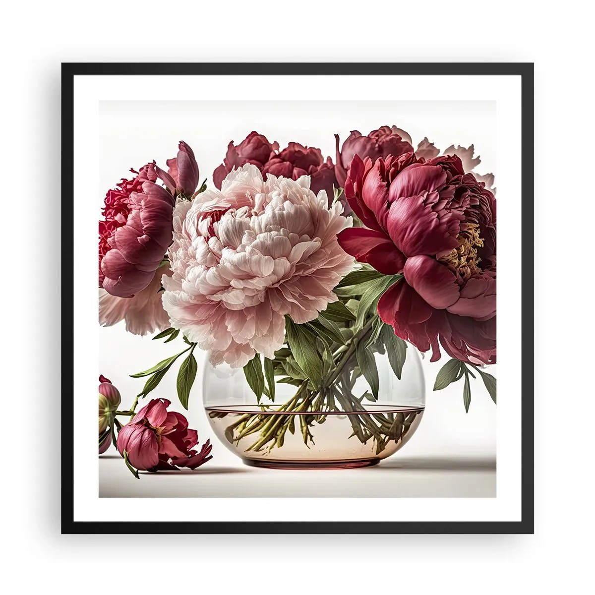 Poster în ramă neagră - În plină înflorire - 60x60 cm