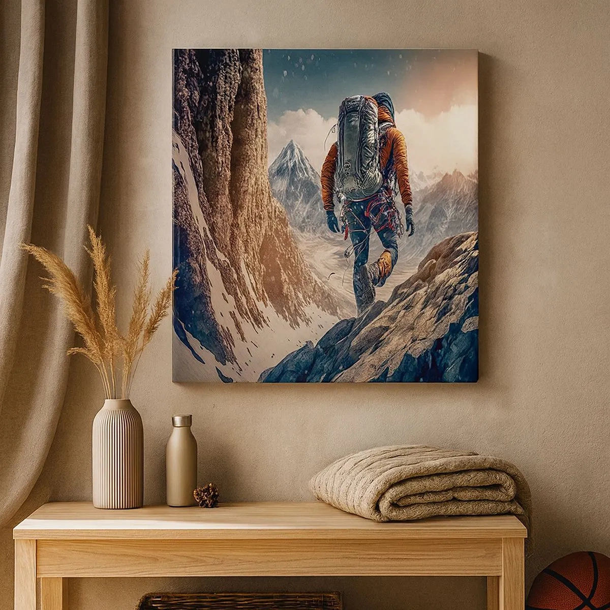 Tablou pe pânză - Războinic singuratic - 30x30 cm