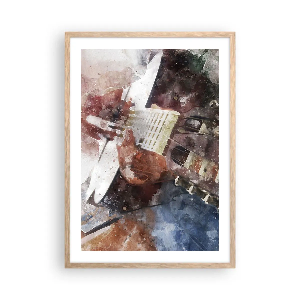 Poster în ramă de stejar deschis - Și ce părere ai? - 50x70 cm