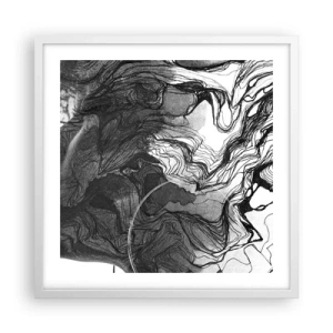 Poster în ramă albă - Încurcată în vise - 50x50 cm