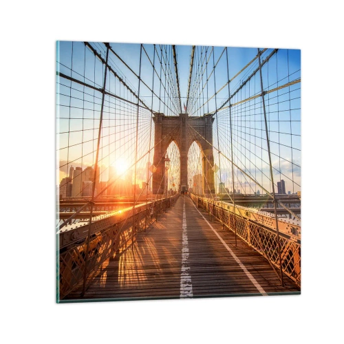 Tablou pe sticlă - Pe podul de aur - 50x50 cm