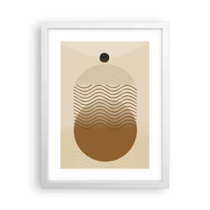 Poster în ramă albă - Despre originea figurilor geometrice - 30x40 cm