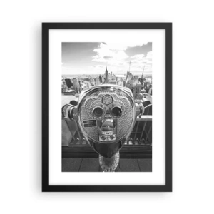 Poster în ramă neagră - Orașul de deasupra orașelor - 30x40 cm