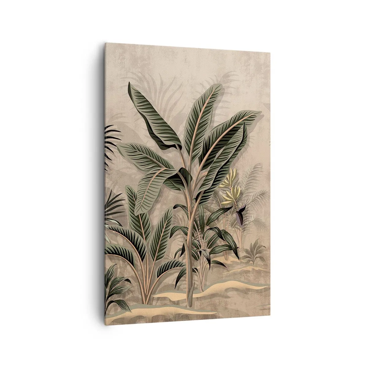 Tablou pe pânză - Gravură în stil colonial - 80x120 cm