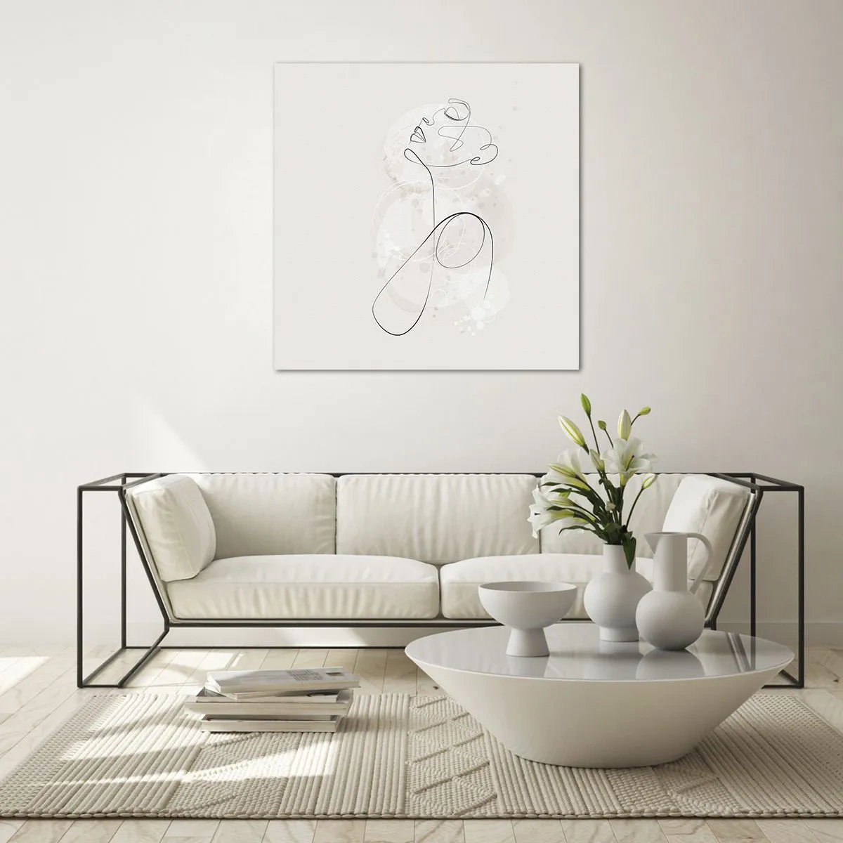 Tablou pe sticlă - Spirala frumuseții - 70x70 cm