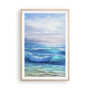 Poster în ramă de stejar deschis - Oferă alinare - 61x91 cm