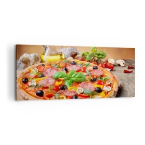 Tablou pe pânză - Cu o adevărată aromă italiană - 100x40 cm