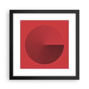 Poster în ramă neagră - Mișcare circulară - 30x30 cm