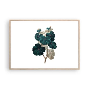 Poster în ramă de stejar deschis - Dintr-un vechi ierbar - 100x70 cm