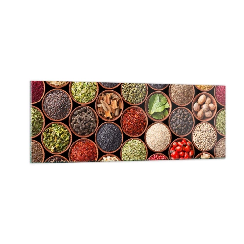 Tablou pe sticlă - Toate gusturile lumii - 140x50 cm