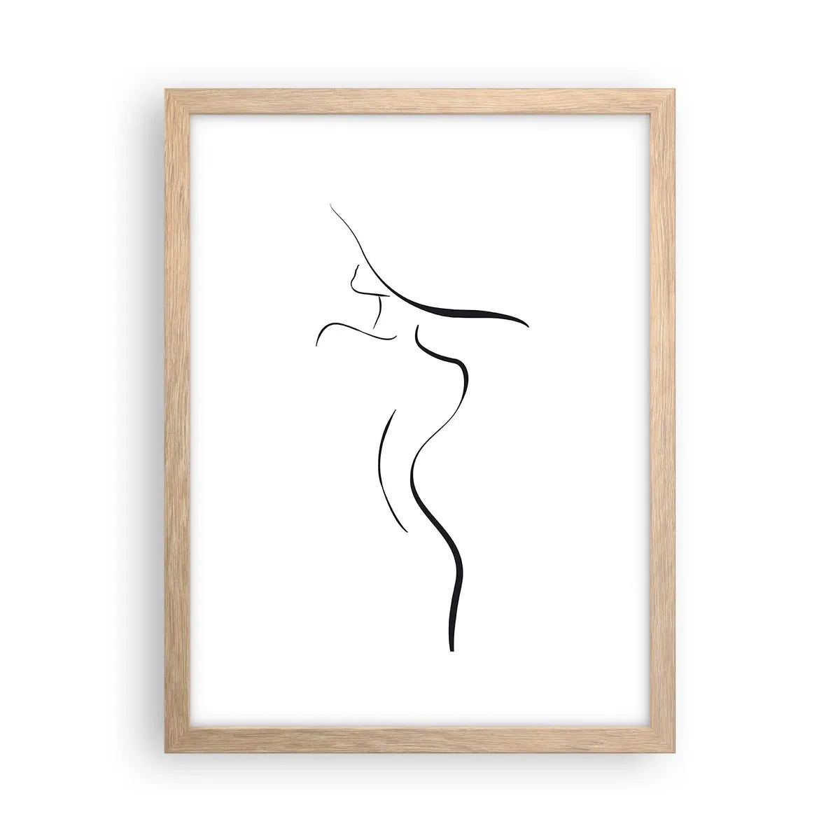 Poster în ramă de stejar deschis - E insesizabilă ca un val - 30x40 cm