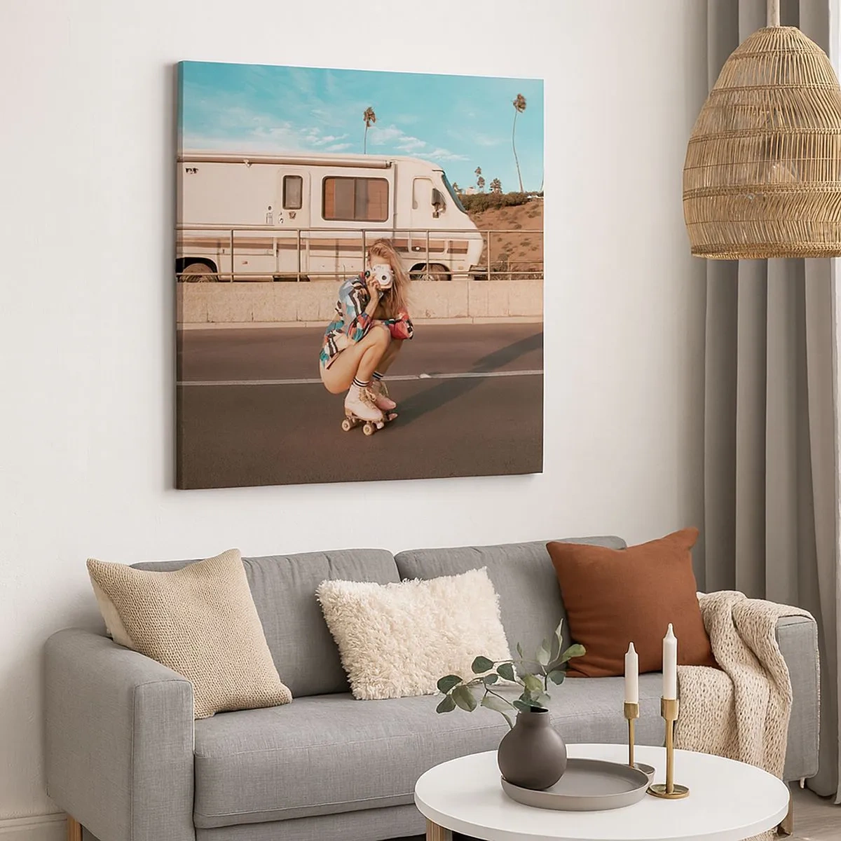 Tablou pe pânză - Zâmbiți, vă rog! - 30x30 cm