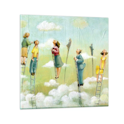 Tablou pe sticlă - Urmează-ți visul - 30x30 cm