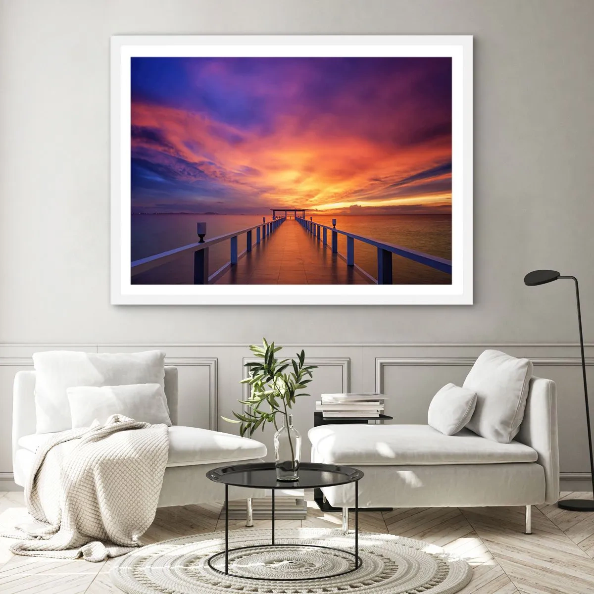 Poster în ramă albă - Fără sfârșit - 40x30 cm