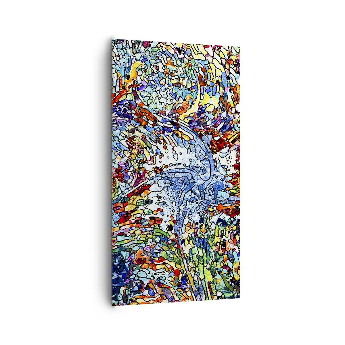 Tablou pe pânză - Vitraliu de picături - 65x120 cm