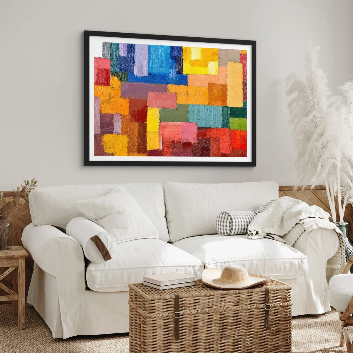 Poster în ramă neagră - Fiecare diferită, toate colorate - 70x50 cm