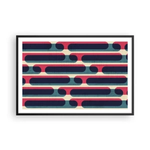 Poster în ramă neagră - Înăuntru și înainte - 91x61 cm