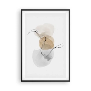Poster în ramă neagră - Mărgele de aer - 61x91 cm