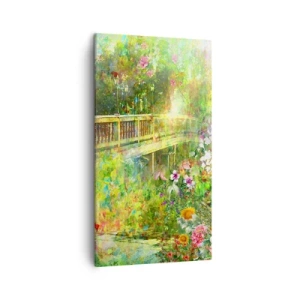 Tablou pe pânză - Podul suspinelor de primăvară - 45x80 cm