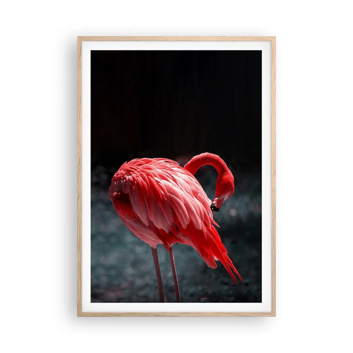 Poster în ramă de stejar deschis - Poemul purpuriu al naturii - 70x100 cm
