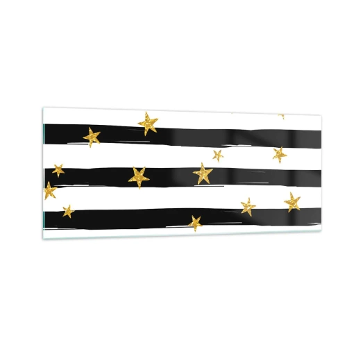 Tablou pe sticlă - Cu toții ne-am născut sub o stea norocoasă - 100x40 cm