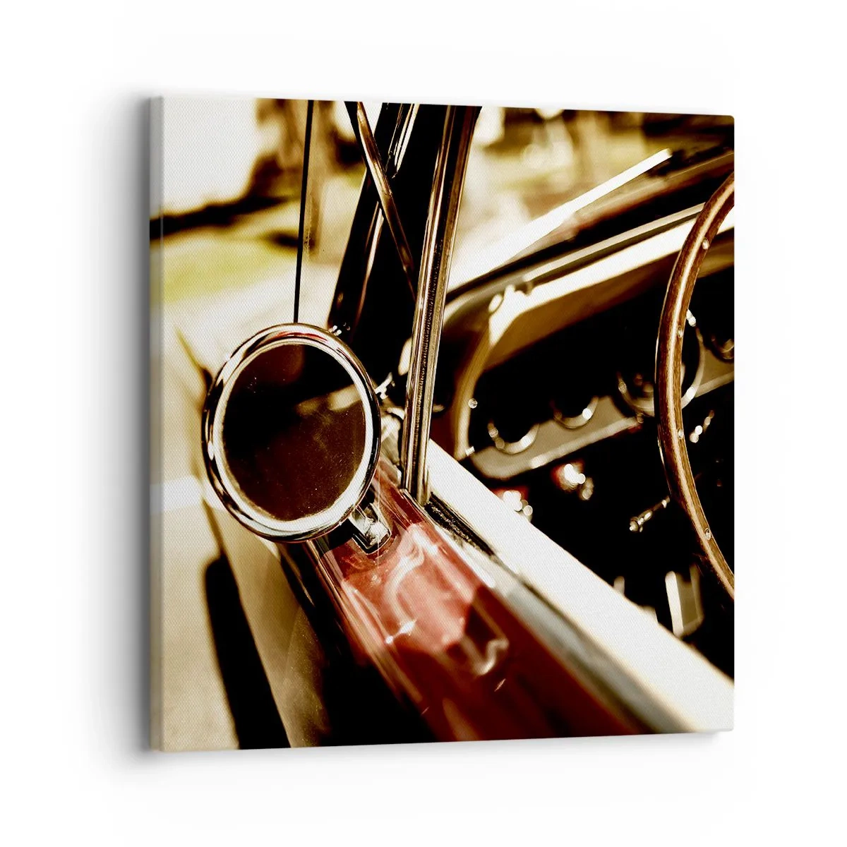 Tablou pe pânză - O mașină cu suflet - 30x30 cm