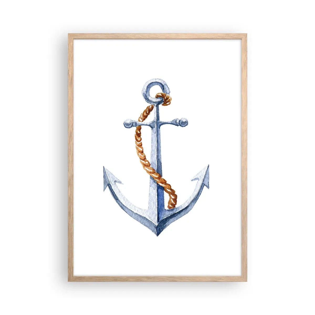 Poster în ramă de stejar deschis - Ahoy aventura! - 50x70 cm